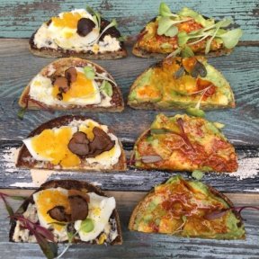 Gluten-free toasts from Chalk Point Kitchen